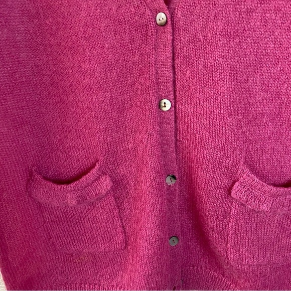 Boden Pink Mohair Wool Button Down
V Neck Cardigan Super Soft Size SZ 12 - Picture 10 of 10